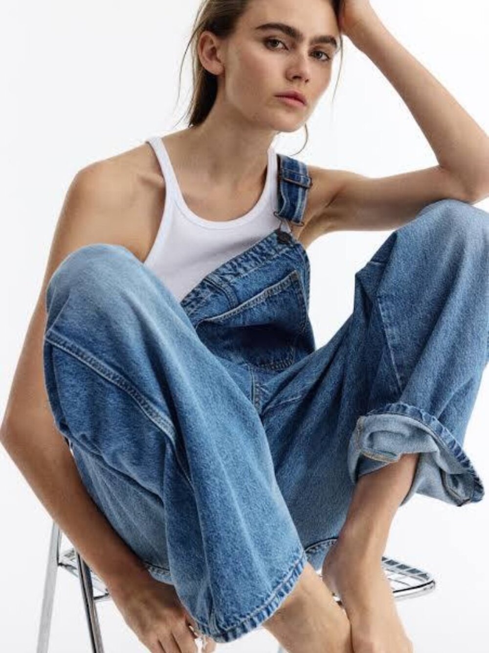 H&M Cotton Denim Overalls - Small - NWOT